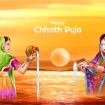 chhath pooja sun god traditional festival landscape card background 1035 27749